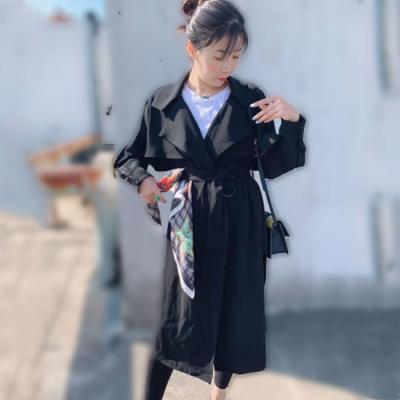 China Long Women Trench Coats Wind Coats For Ladies with Belt, Spring and Autumn for sale