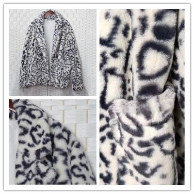 China Waterproof Leopard Faux Fur Jacket For Women OEM / ODM Acceptable for sale
