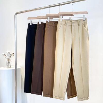 中国 ズボンのEcoの暖かい偶然の友好的な支持できる衣類の優先するSuetを保存しなさい 販売のため