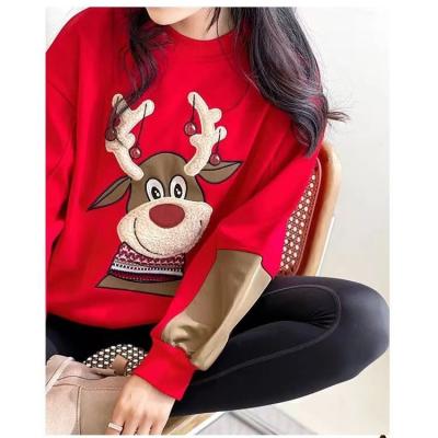 China Christmas Elk Sweater Terciopelo Ropa de exterior sostenible en venta