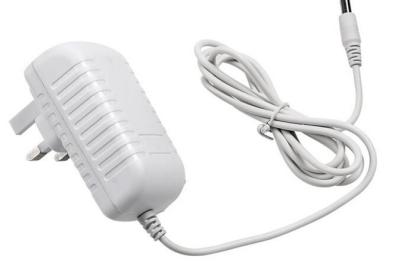 China White 12 Volt Power Adapter With ABS Plastic Materials , Single Output Type for sale