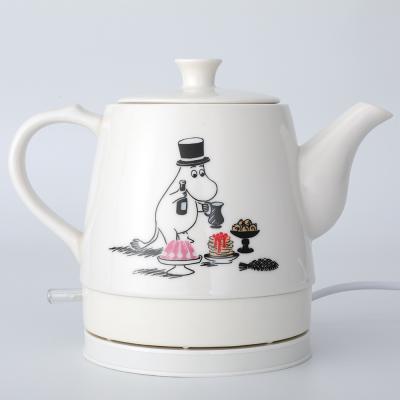 China 360° Cordless Electric Ceramic Teapot Kettles 0.8L 1350W for sale