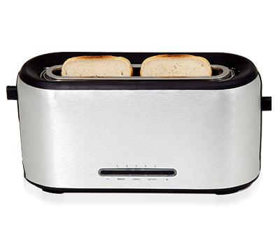 China Home Appliances Stainless Steel 2 Slice Toaster Automatic Pop Up Function steel toaster for sale