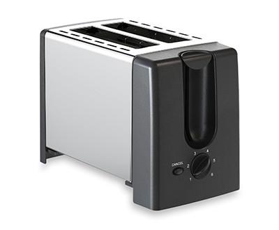 China Stainless Steel Housing 2 Slice Toaster With Retractable Cord for sale