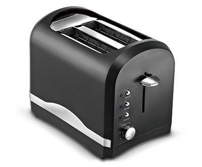 China Plastic Stainless Steel Black 2 Slice Small Toaster OEM ODM for sale