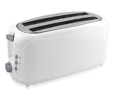 China Small Kitchen Appliances 2 Slot Plastic White 4 Slice Toaster KT-3083 for sale