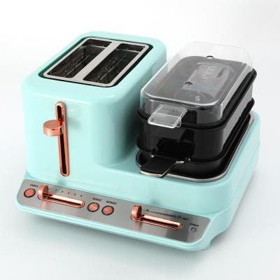 China Hotpot 3 In 1 Multifunctional Breakfast Maker With 2 Toaster Slot for sale