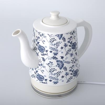 China 1.6L Auto Shut Off Vintage Electric Ceramic Kettle Boil Dry Protection for sale