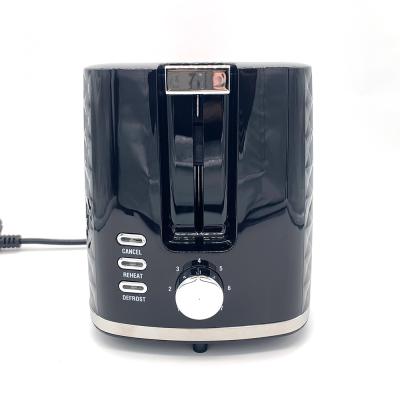 中国 2023 popular Kitchen Fashion 2 Slice Stainless Steel Defrost Function Toaster oven Kitchen Appliances Toaster Machine 販売のため