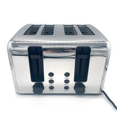 China Commercial Stainless Steel Toaster 4 Slice Square Bread Machine for sale