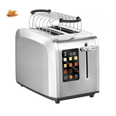 China Touch Screens 2 Slot Toaster Stainless Steel 900w 120v for sale