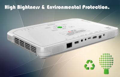 China White DLP LED RGB Portable Powerpoint Projector All In One Projector 1920*1080 for sale