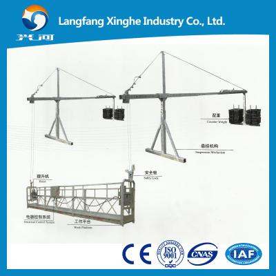 Chine L'équipement 800kg de nettoyage de façade/location d'échafaudage/ZLP800 a suspendu la plate-forme à vendre