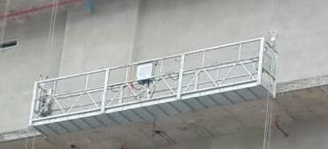 China 6m aluminum / hot galvanized monkey hoist suspended platform / suspended lifting cradle / gondola working platform for sale