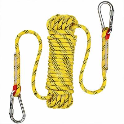 China High Altitude Emergency Escape Rope Polyester Hill Climbing Rope 50foot 330lbs for sale