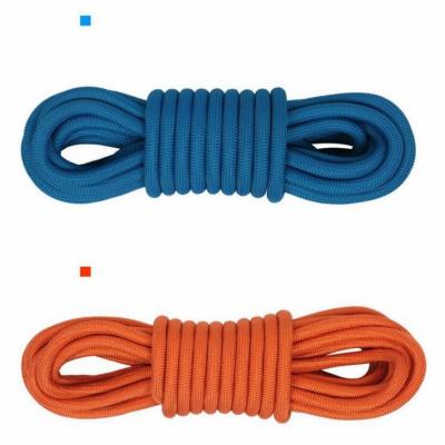 China Outdoor Rock Climbing Rope 2~20mm Nylon Rope 50ft With Carabiners for sale