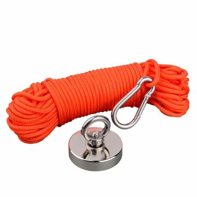 China 65Foot Magnet Fishing Tying Rope 6mm/8mm High Strength Polyester Cord for sale