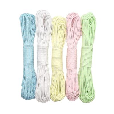 China Reflective Polyester Nylon Cord Glow In The Dark Camping Rope 50ft/100ft for sale