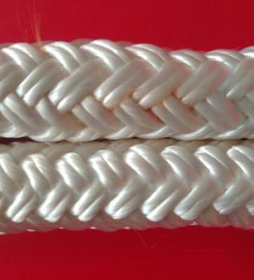 China White Braided Polyester Rope 5mm Nylon Thin Braided Nylon Cord for sale