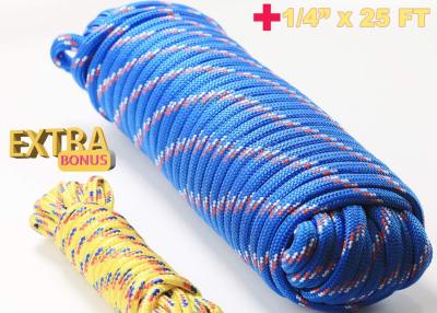 China Diamond Braided Nylon Rope 32 Strands 1/2in 100FT UV Resistant for sale