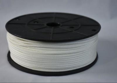 China High Tensile Thin Braided Polyester Nylon Rope 5mm White Color for sale