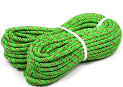 中国 16mmの登山のために耐久力のある編みこみの命綱の安全ロープ 販売のため