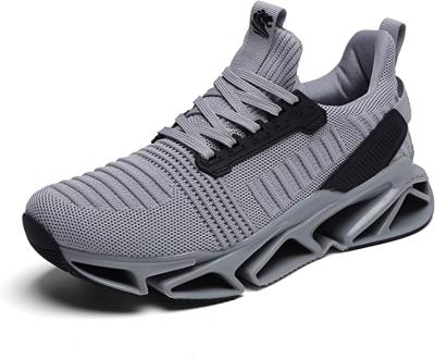 Китай Тапка бренда серого цвета кожи холста сетки верхняя обувает Jogging ботинки VA077 продается