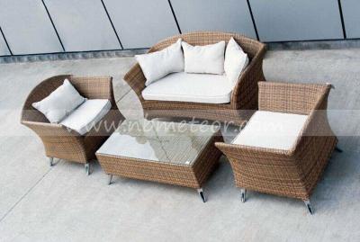 China Enhance Your Outdoor Experience with a Natural Rattan Sofa and Removable Cushions for sale