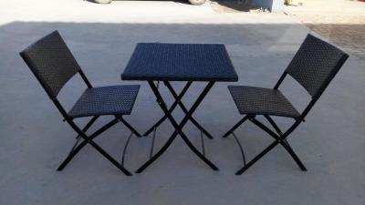 China Outdoor Rattan Dining Set for Patio with Cushions for sale