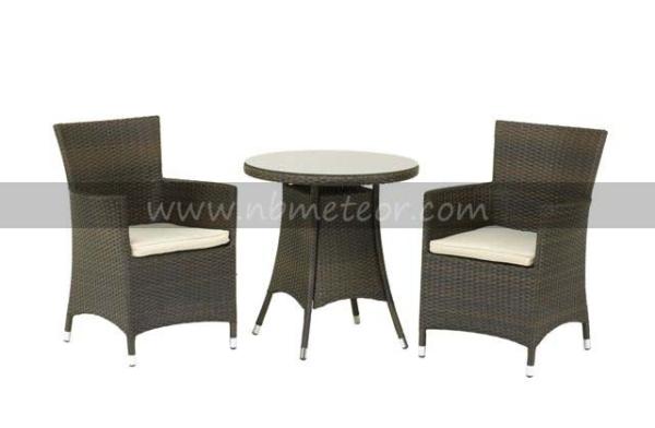 Quality UV Resistent PE Rattan Table Chair Set for Restaurant Furniture for sale