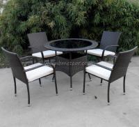 Quality Store and High Back Patio Furniture Set with Round Claw Leg Table Shape for Hot for sale