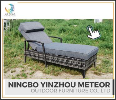 China Factory Manufacturer Direct Wholesale Patio Rattan Chaise Lounge for sale