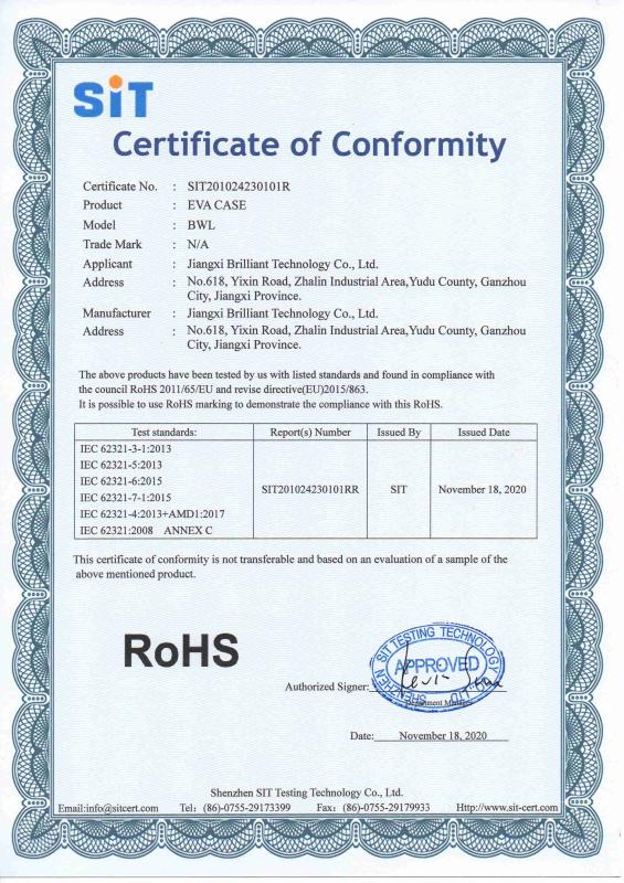Rohs - Jiangxi Brilliant Technology Co., Ltd.