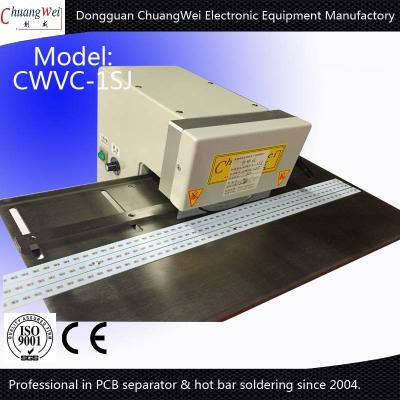 China Pre-scored PCB Depaneling V Groove PCB Separator with Two Round Blades for sale
