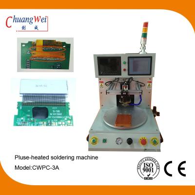 China 0.45-0.7mpa Air Press Pluse Heated Hot Bar Soldering Machine , Rotary Table Design for sale