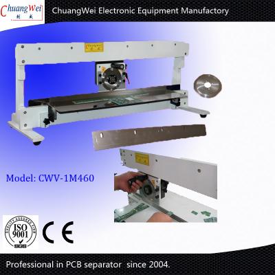 China Manual Blade Moving PCB Depaneling Cutter With Linear And Circular Blades for sale