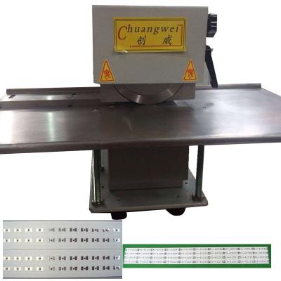 China Small Semi-Automatic V-groove Cutting Machine with 2 Sharp Round Blades for sale