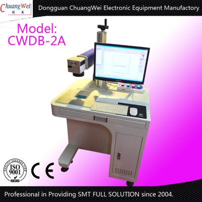 China PCB Labeling Machine Label Maker Machine 60W CE 20-30KHZ with Laser Wave 1050-1070mm for sale