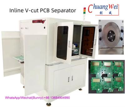 China Motor Driven V-Cut PCB Separator Device with Multiple Circular Blades for sale