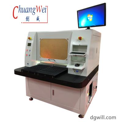 China Laser de la máquina FPC del laser Depaneling del PWB que corta Depaneling con los tableros del PWB o de FPC de Precision For FR4 del μM ±20 en venta