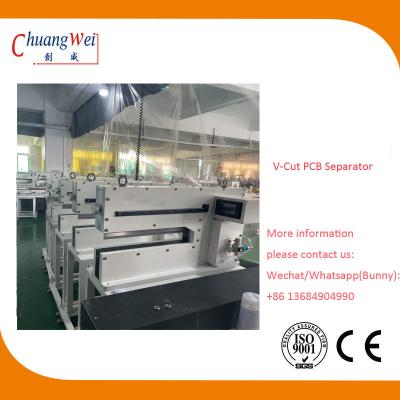 China LCD PCB Depanelizer Machine for Metal Board Cutting with Linear Blades for sale