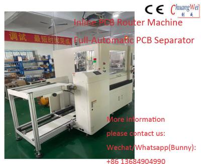 China Máquinas del router del PWB Depaneling con la alineación de la cámara CCD y el CNC que programan en línea o off-line opcional en venta