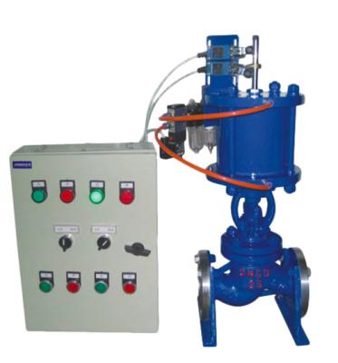 China Pneumatic Pressure shut-off valve / cut-off valve cast steel Non-rising stem WCB gate valve pn16 for sale