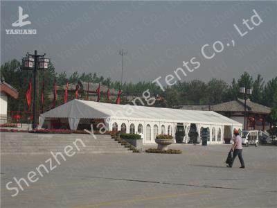 China Portable Aluminum Structure Big Party Tents , Amazing White Fabric Party Marquee for sale