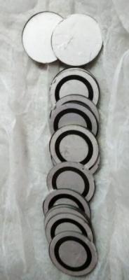China Ring Shape Piezoelectric Element , Piezoelectric Plate Electrodes On The Surface for sale