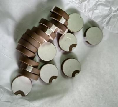 China Round Piezo Ceramic Element Sheet Positive and Negative pole in one Side for sale