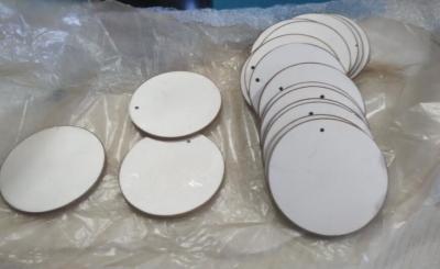 China P8 P4 Material Round Piezoelectric Ceramic Discs / Piezo Ceramic Disc 43 X 2mm for sale