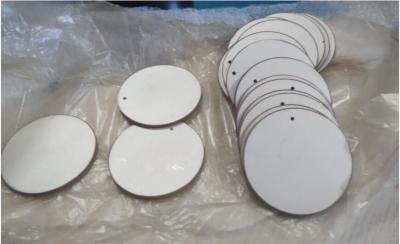 China High Efficiency Piezo Ceramic Disc Round Shape 43 X 2mm With P8 P4 Material for sale