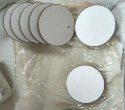 China Round Piezo Ceramic Plate P4 / P8 For Ultrasonic Sensors / Small Device for sale