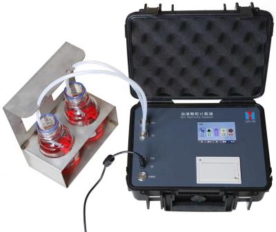 China ISO4406 Portable Particle Counter For Hydraulic And Lubricating Oil Analysis for sale
